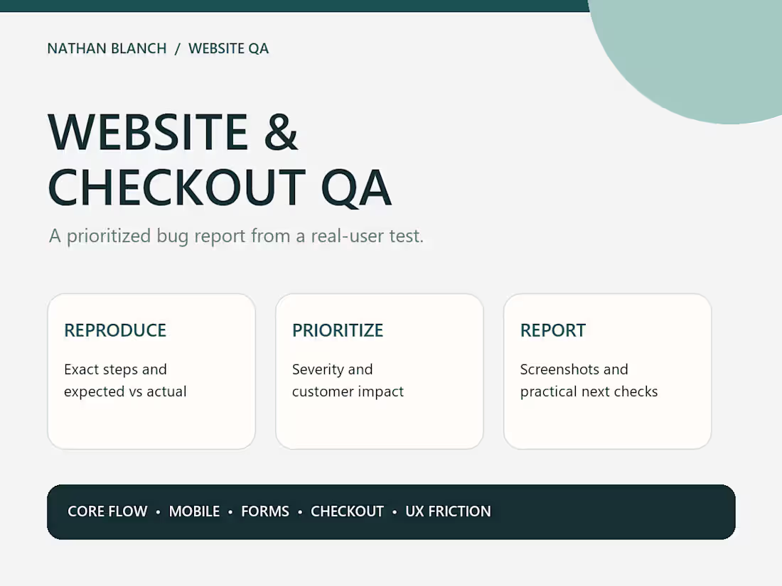 Cover image for Mobile Store QA: Top 5 Product-to-Checkout Issues