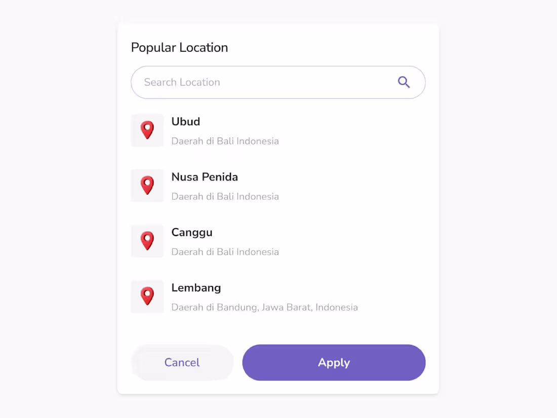 Cover image for Been exploring a new concept for a Search Location component...