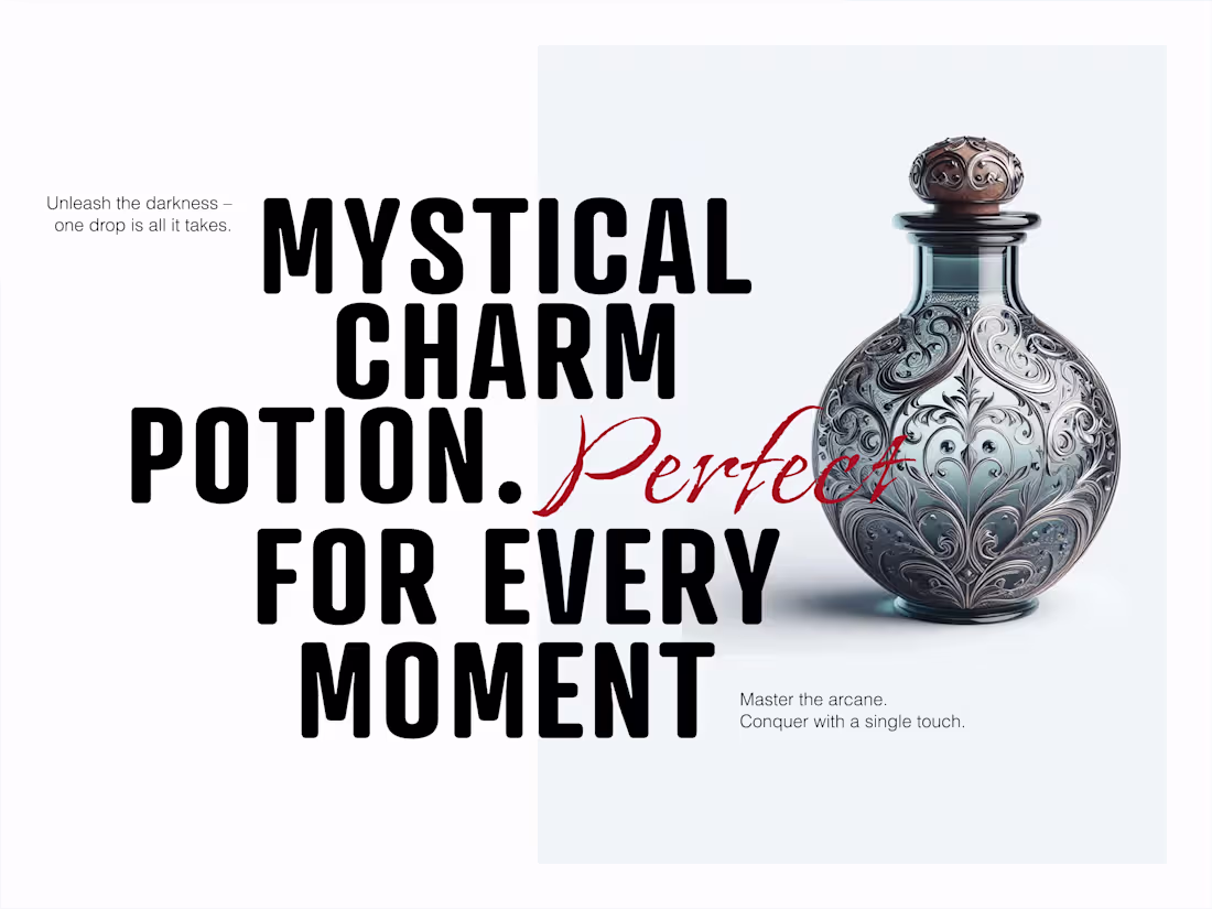 Cover image for Website Concept for a Potion Brand