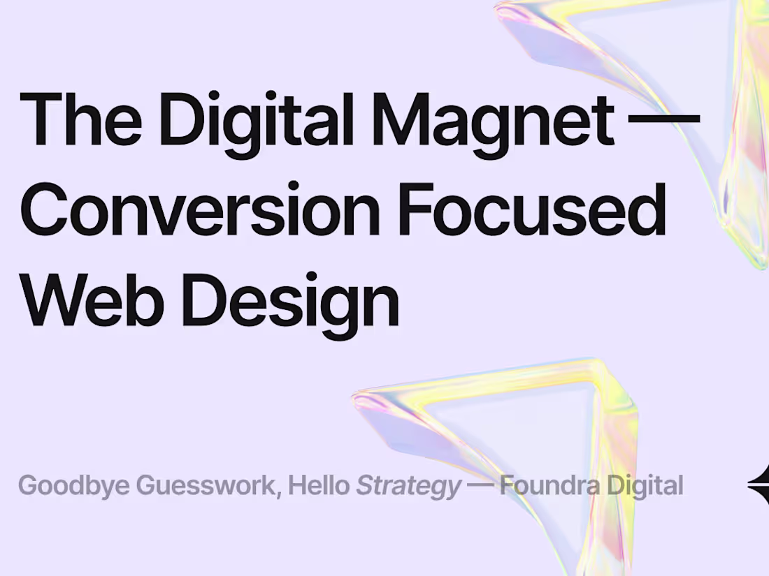 Cover image for The Digital Magnet: Custom High-Converting Websites for Founders