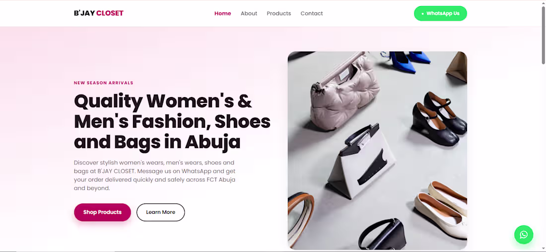 Cover image for UNISEX website for a client that help your orders easy via W...