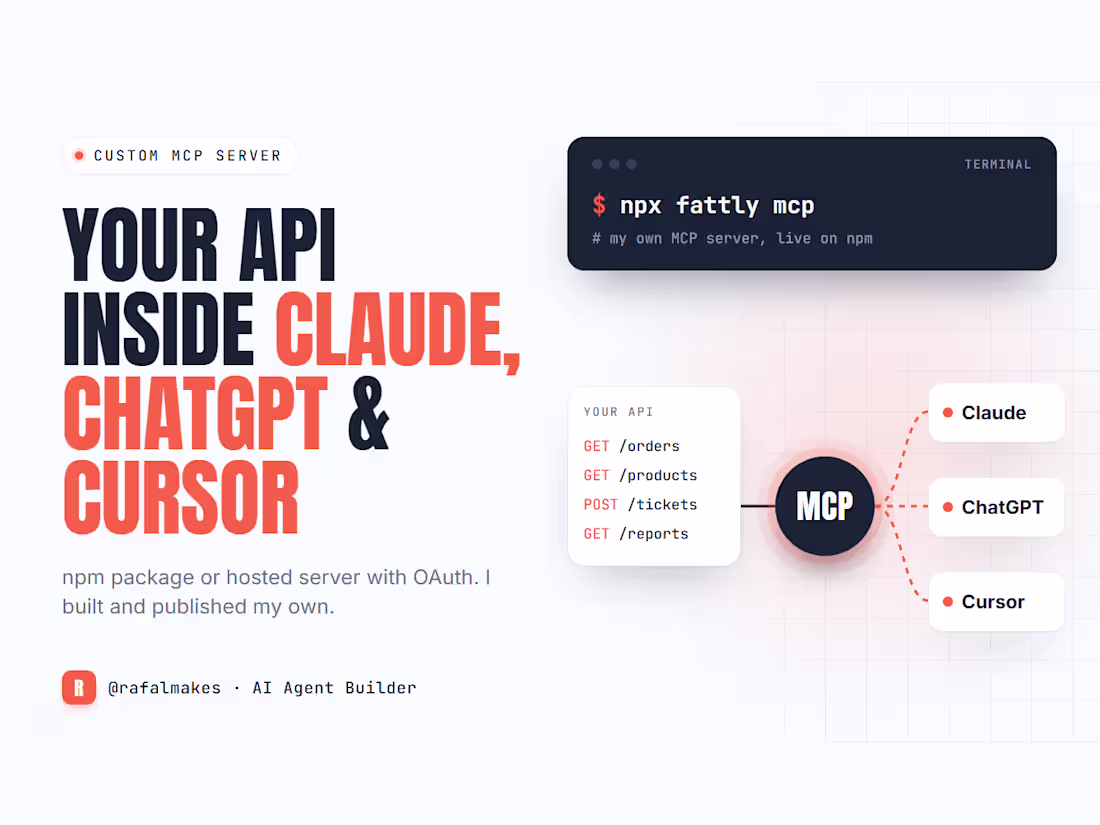 Cover image for Custom MCP server for Claude, ChatGPT and Cursor