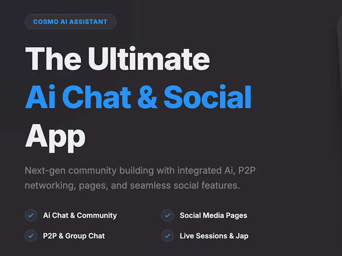 Cover image for AI Powered Productivity & Community App