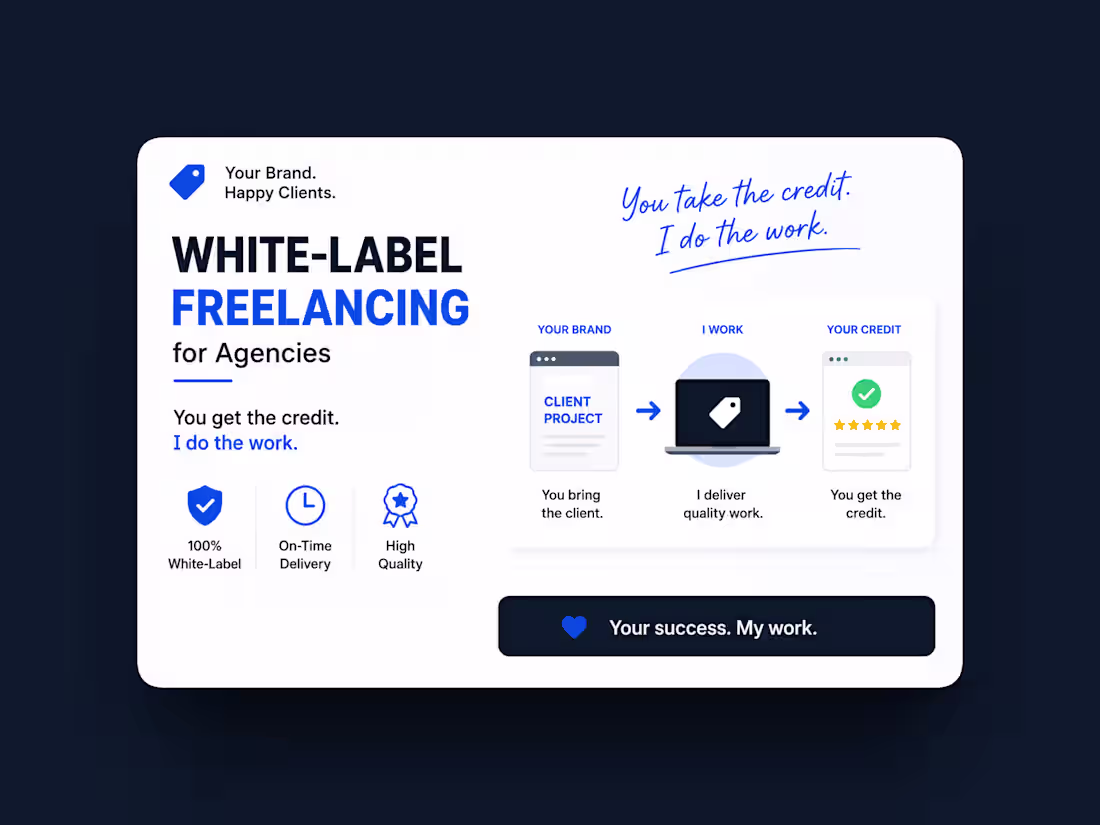 Cover image for White-Label Webflow/Framer Development for Agencies