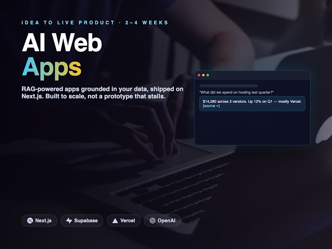 Cover image for AI Web App — RAG-powered