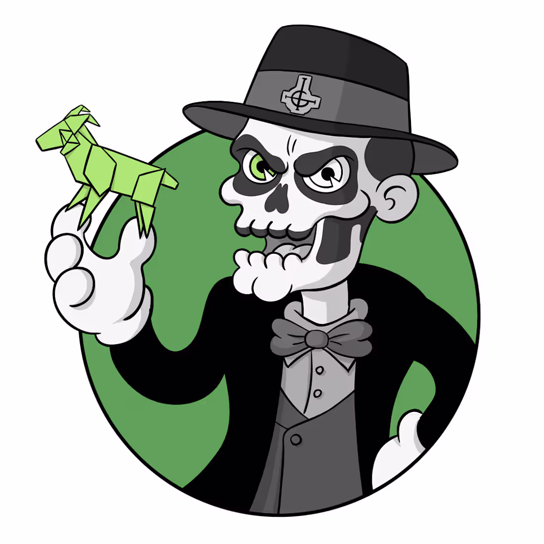 Cover image for Spooky retro cartoon tattoo design (illustration)