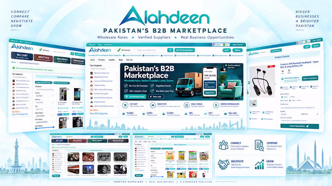 Cover image for Alahdeen B2B Ecommerce Marketplace