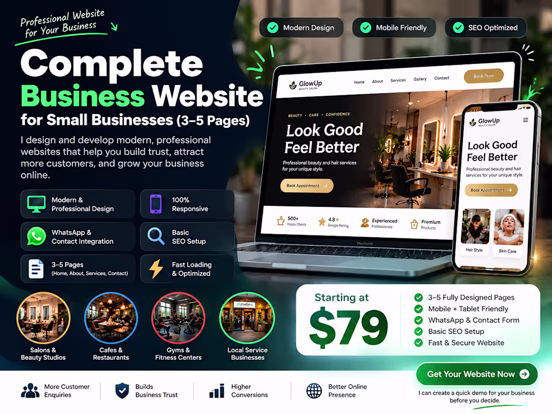 Cover image for Complete Business Website 