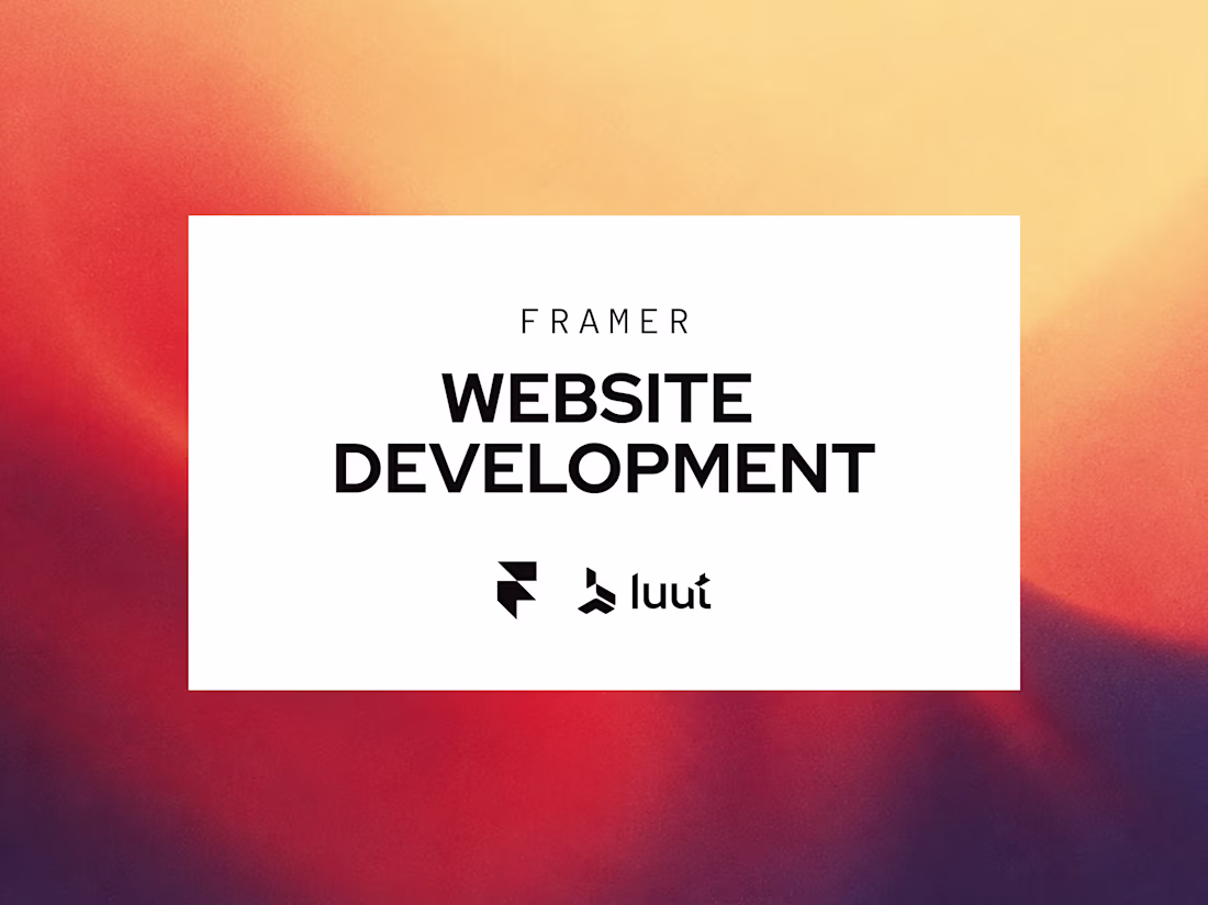 Cover image for Framer Website Development - Figma to Framer