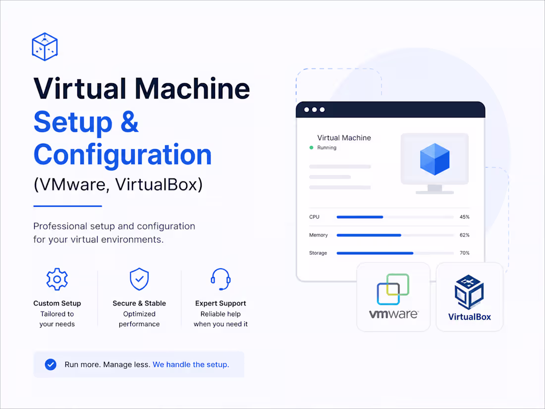 Cover image for Virtual Machine Setup & Configuration (VMware, VirtualBox)