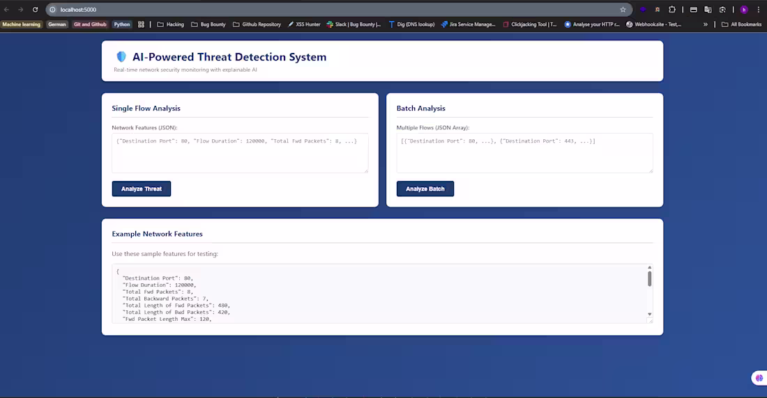Cover image for Developed an AI threat detection