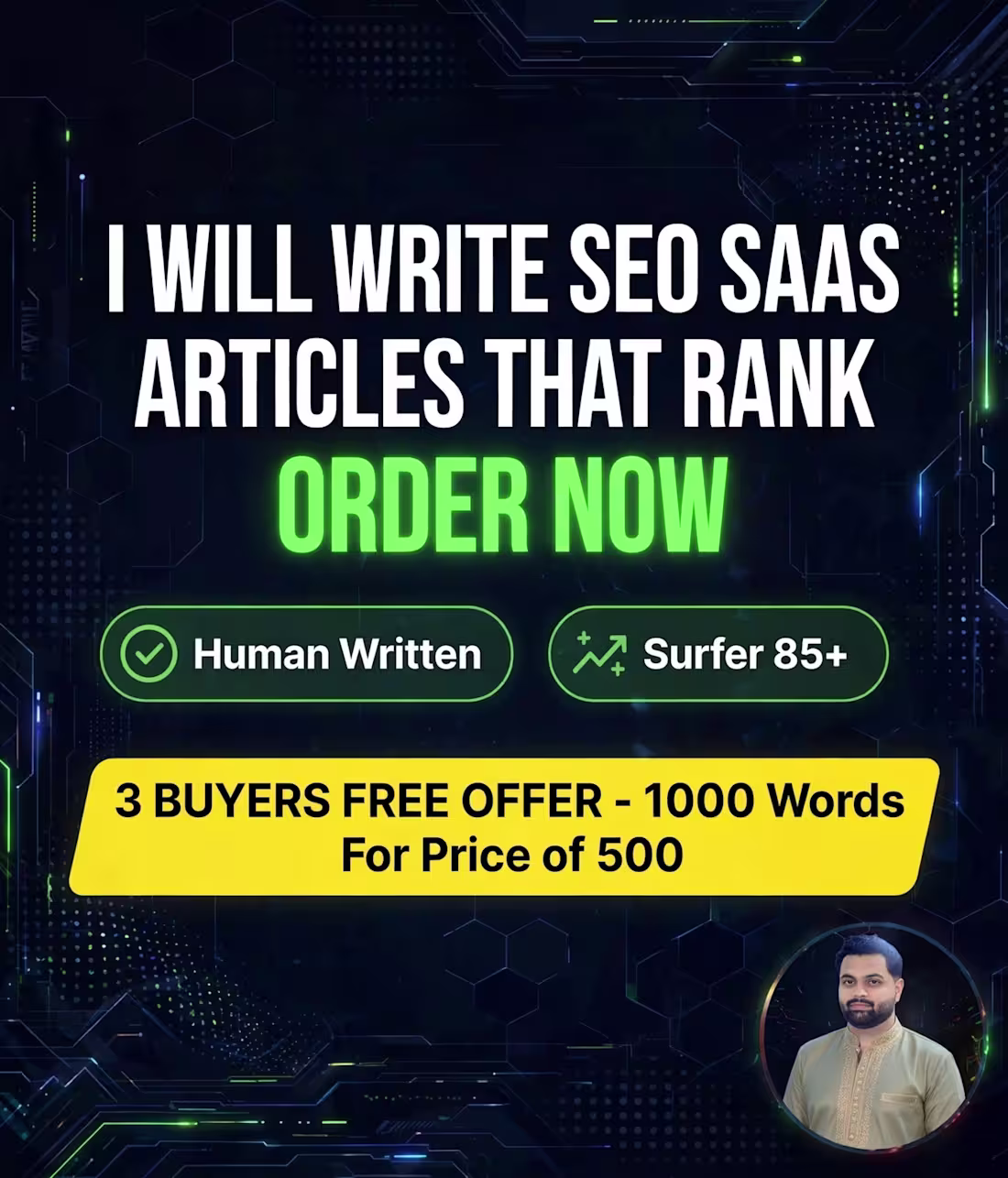 Cover image for I am a professional SEO saas writer DM me for the best services
