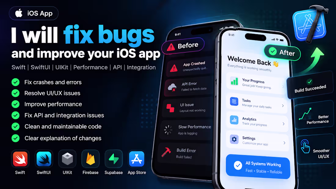 Cover image for iOS Bug Fixing