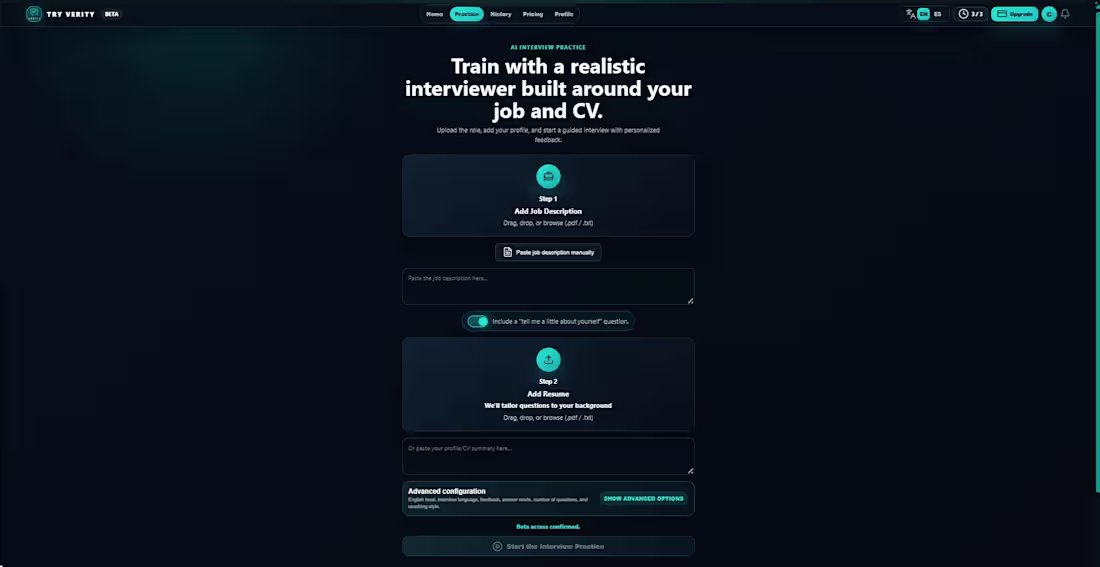 Cover image for TRY VERITY is an AI-powered