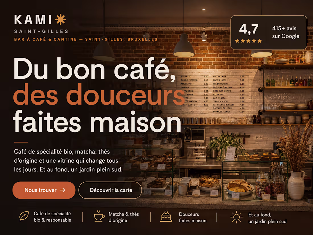 Cover image for KAMI Coffee — Modern Café