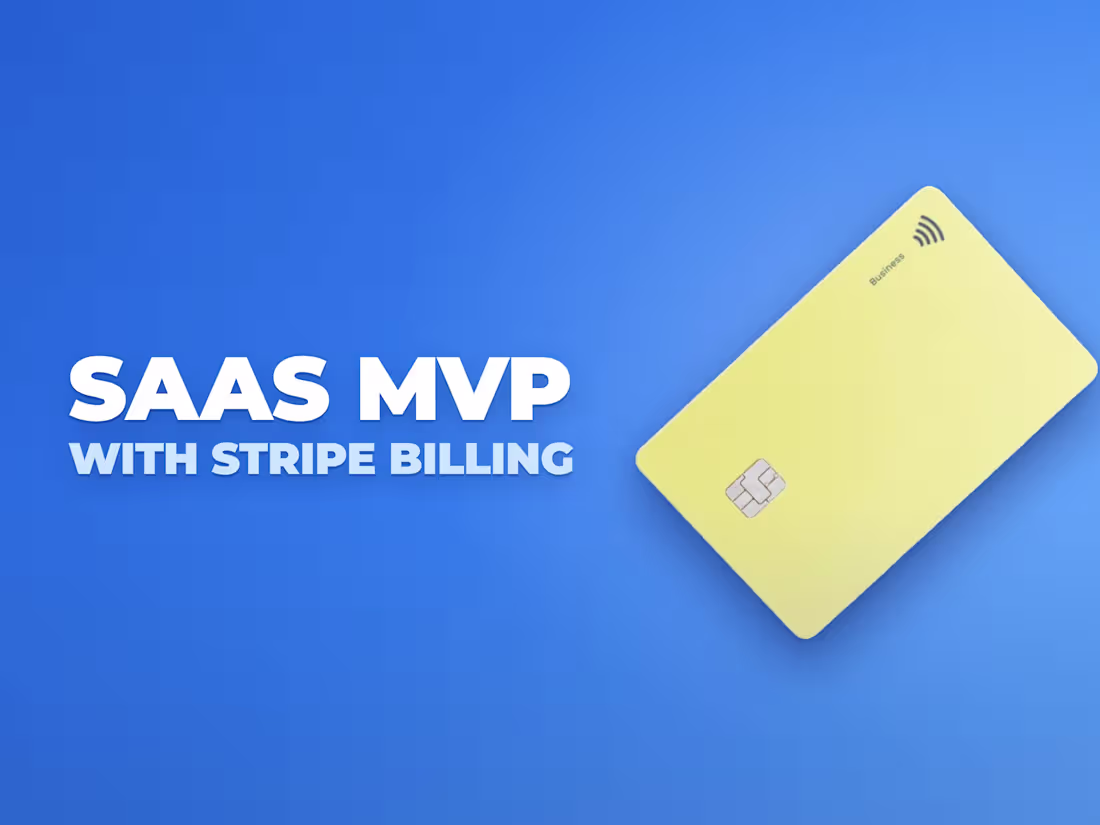 Cover image for SaaS MVP with Next.js, Supabase and Stripe