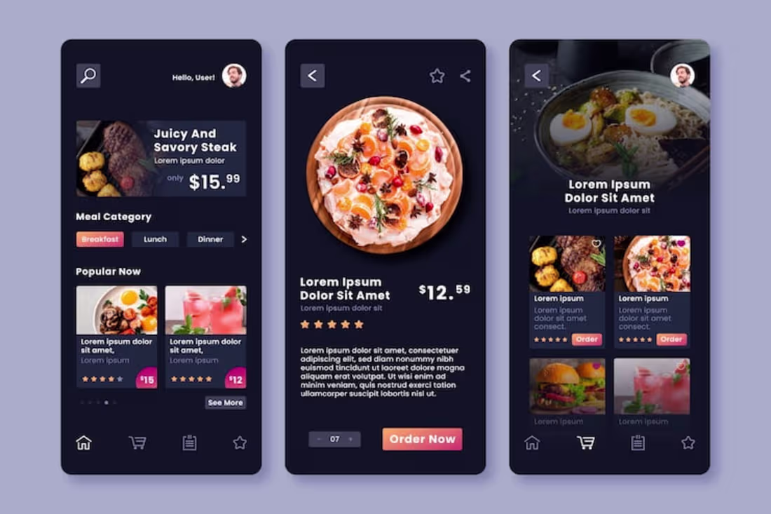 Cover image for Glide, Mobile App, No-Code, UI Design, Restaurant App