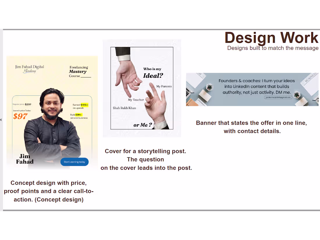 Cover image for I design posters through Canva for work, post content with p...