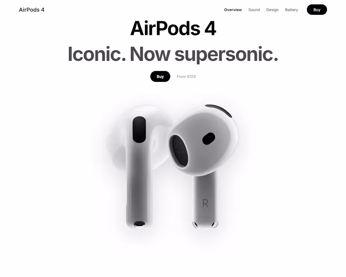 Cover image for AirPods 4 — Apple-Inspired Product