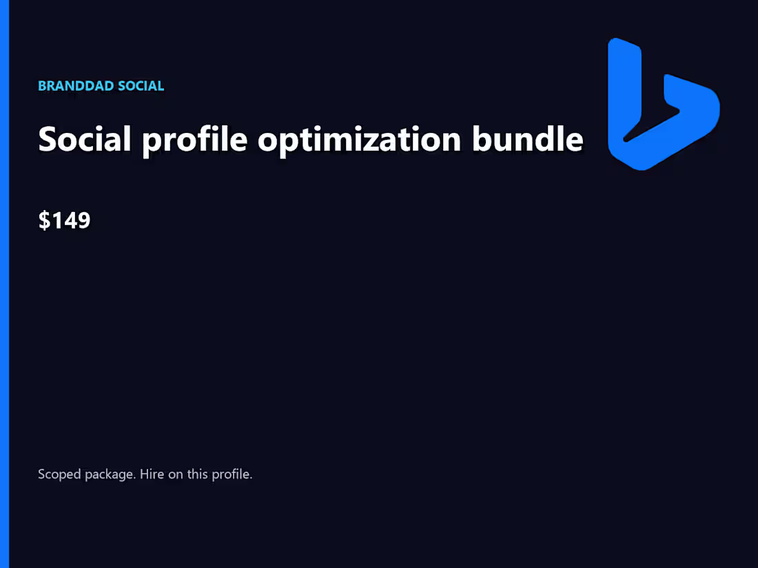 Cover image for Social profile optimization bundle