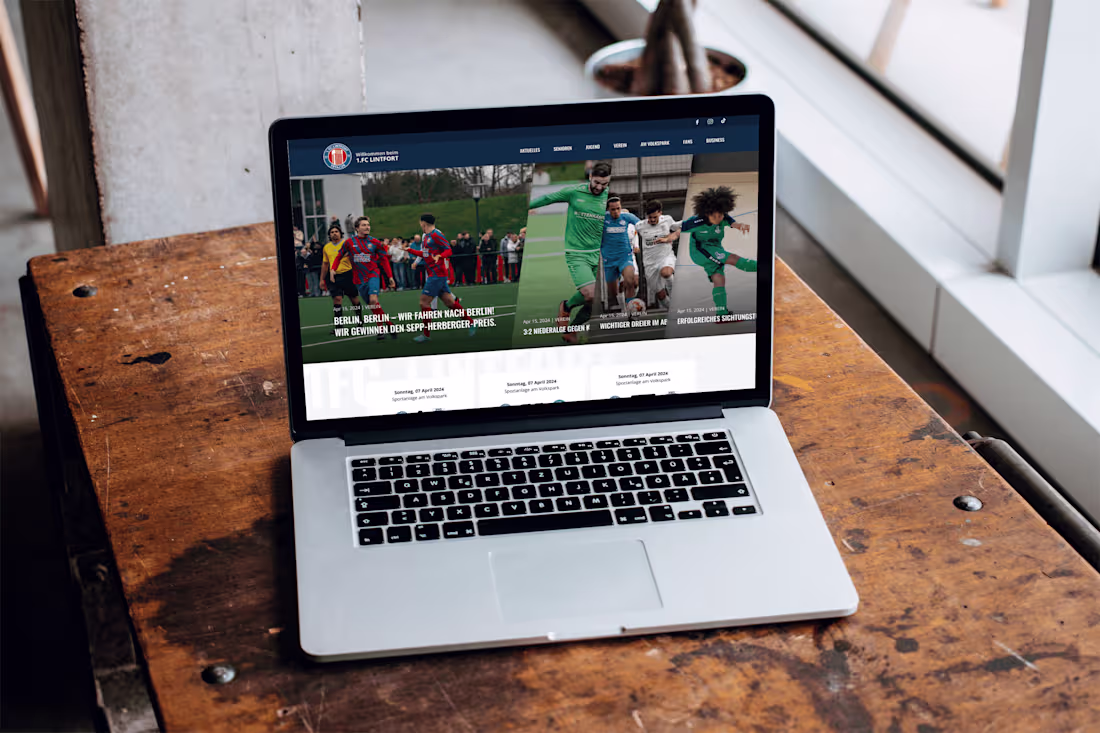 Cover image for FC Lintfort Website Redesign