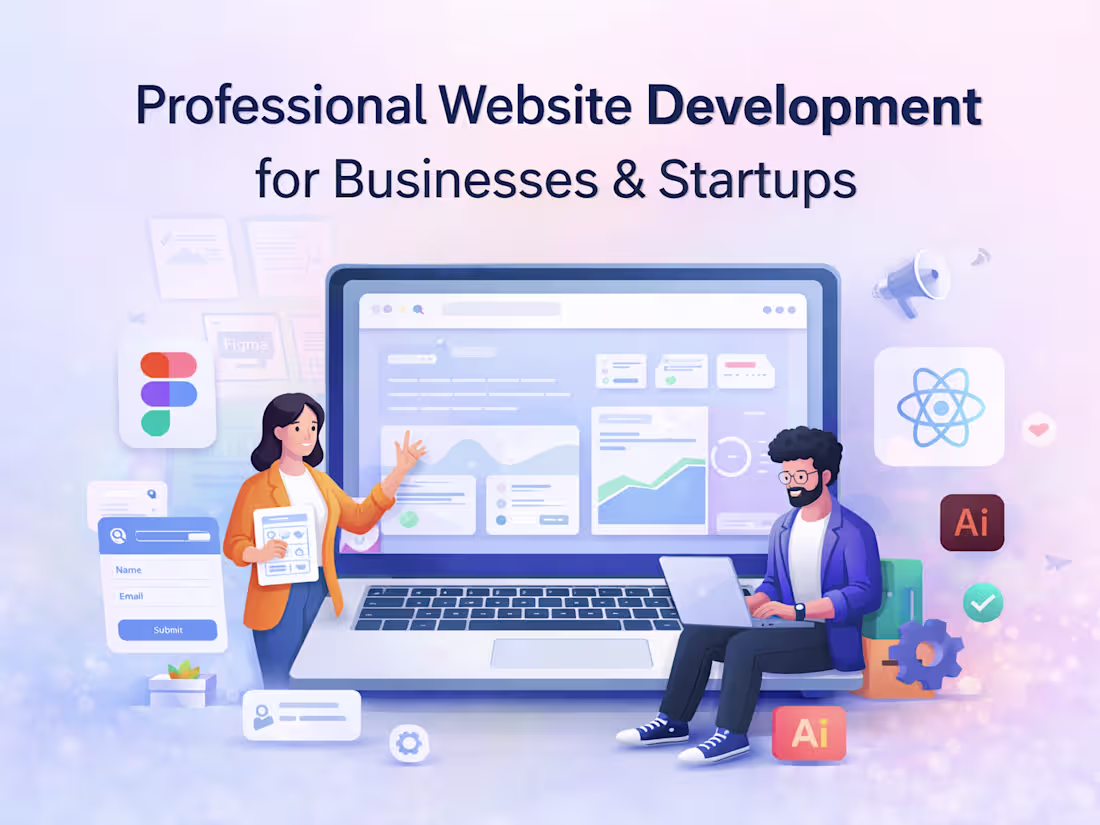 Cover image for Professional Website Development for Businesses & Startups