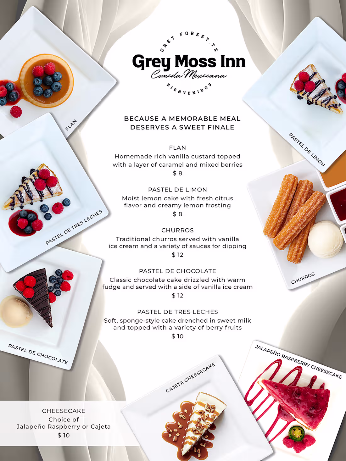 Cover image for Dessert Menu for The Gray