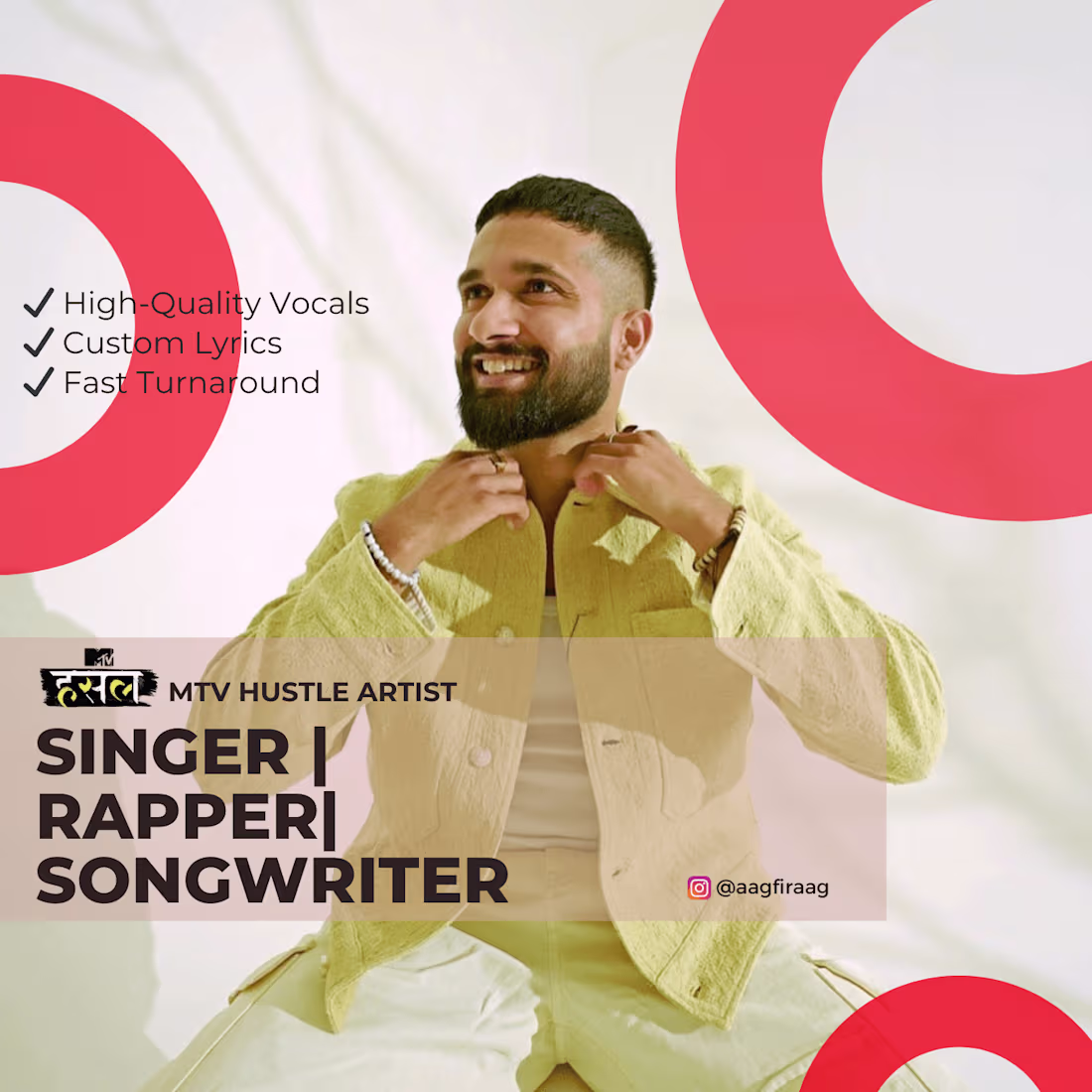 Cover image for I will Sing/Rap in Hindi for you
