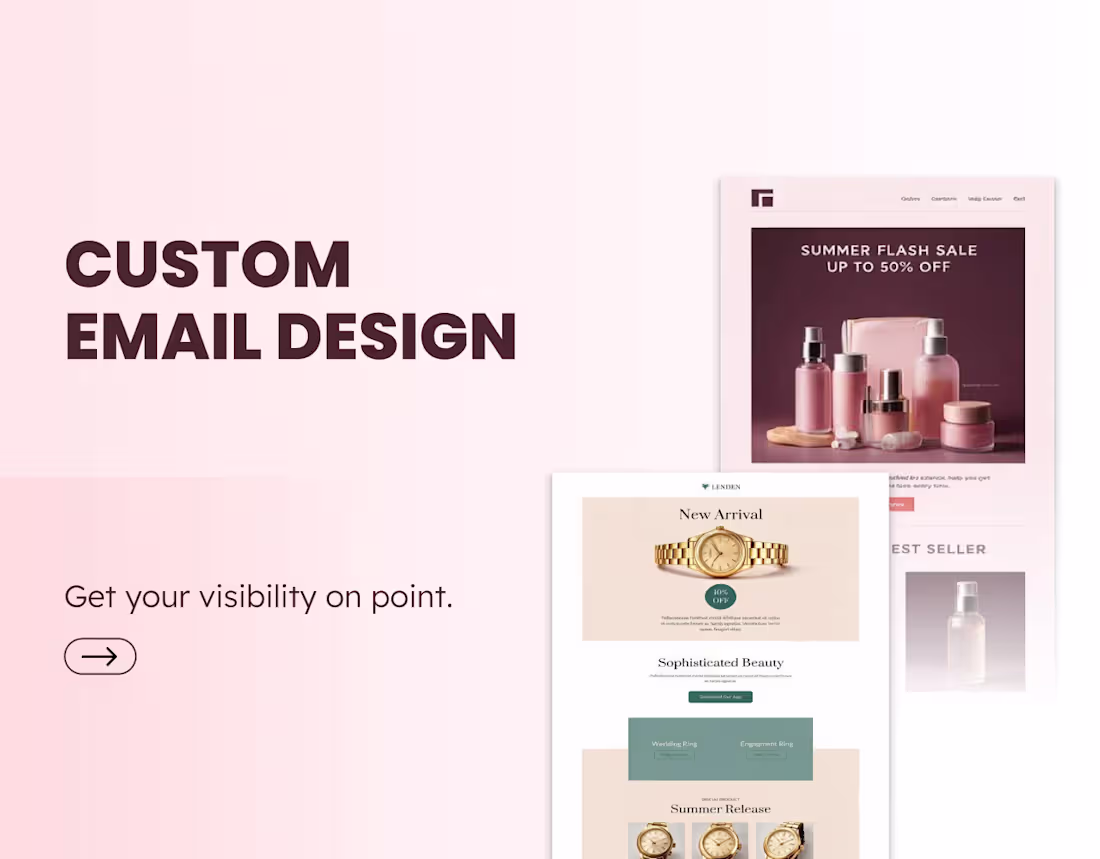 Cover image for I will design your custom email