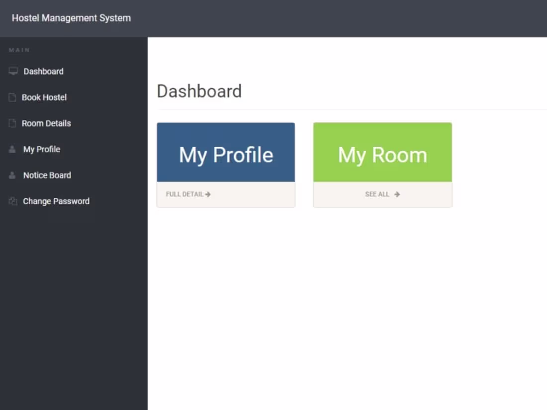 Cover image for Hostel Management System
