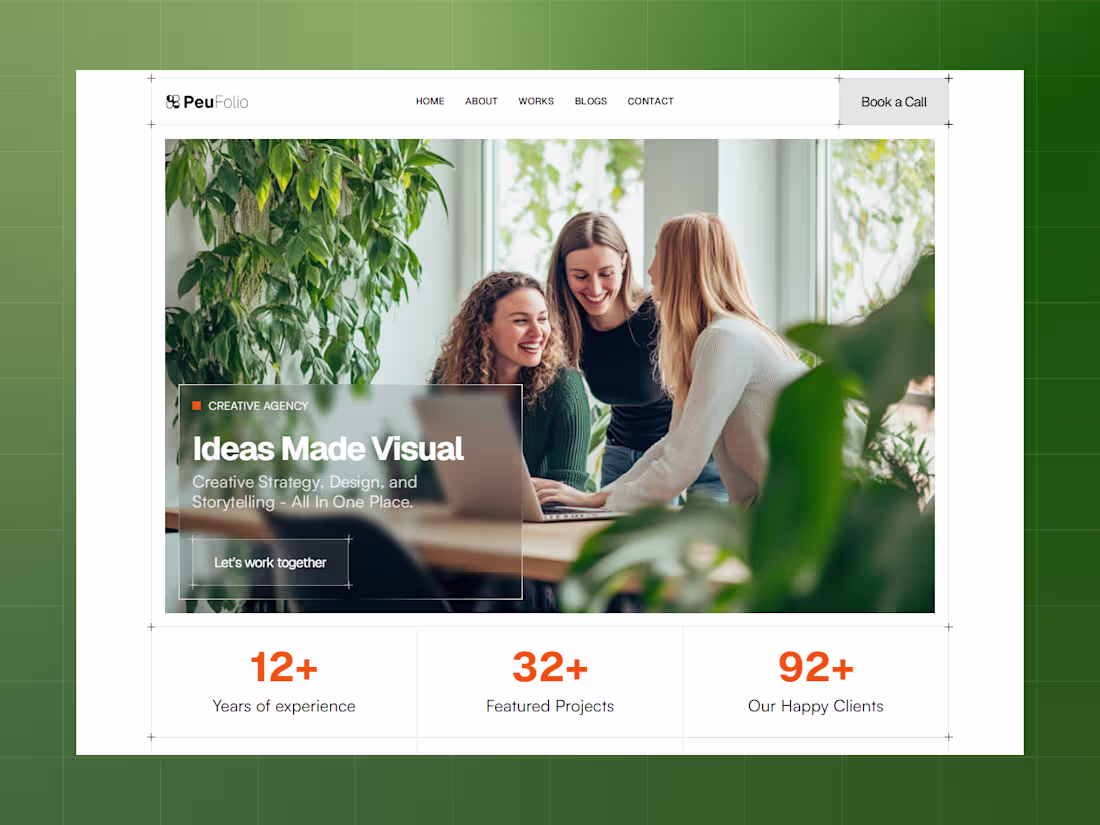 Cover image for Peufolio-Modern Creative Agency Template
Made for