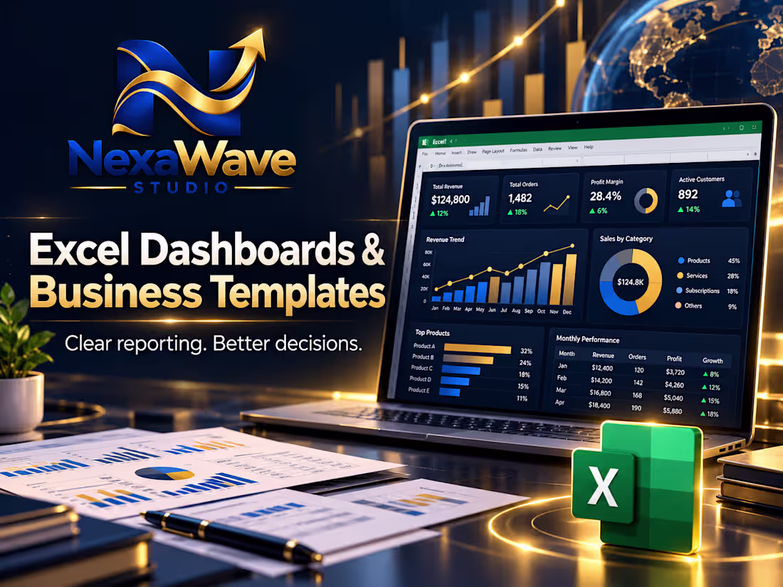 Cover image for Excel Dashboards & Business Templates