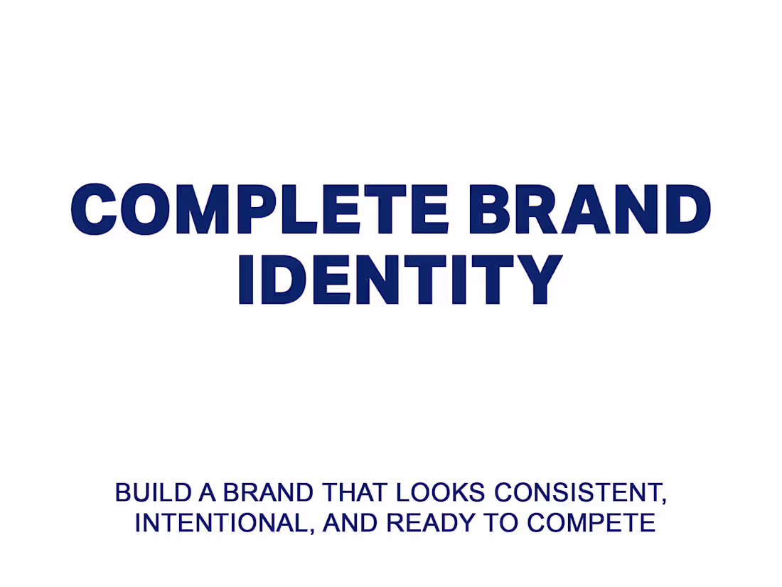 Cover image for COMPLETE BRAND IDENTITY