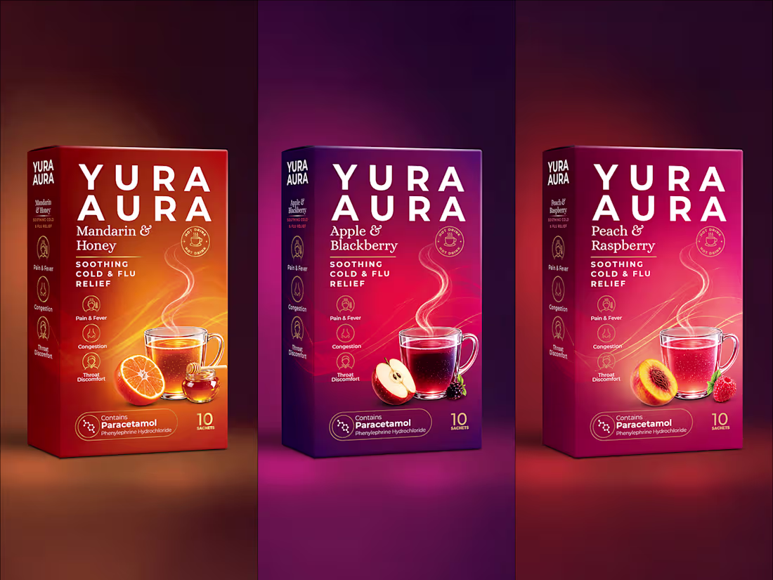 Cover image for Yura Aura Cold Relief Packaging Design