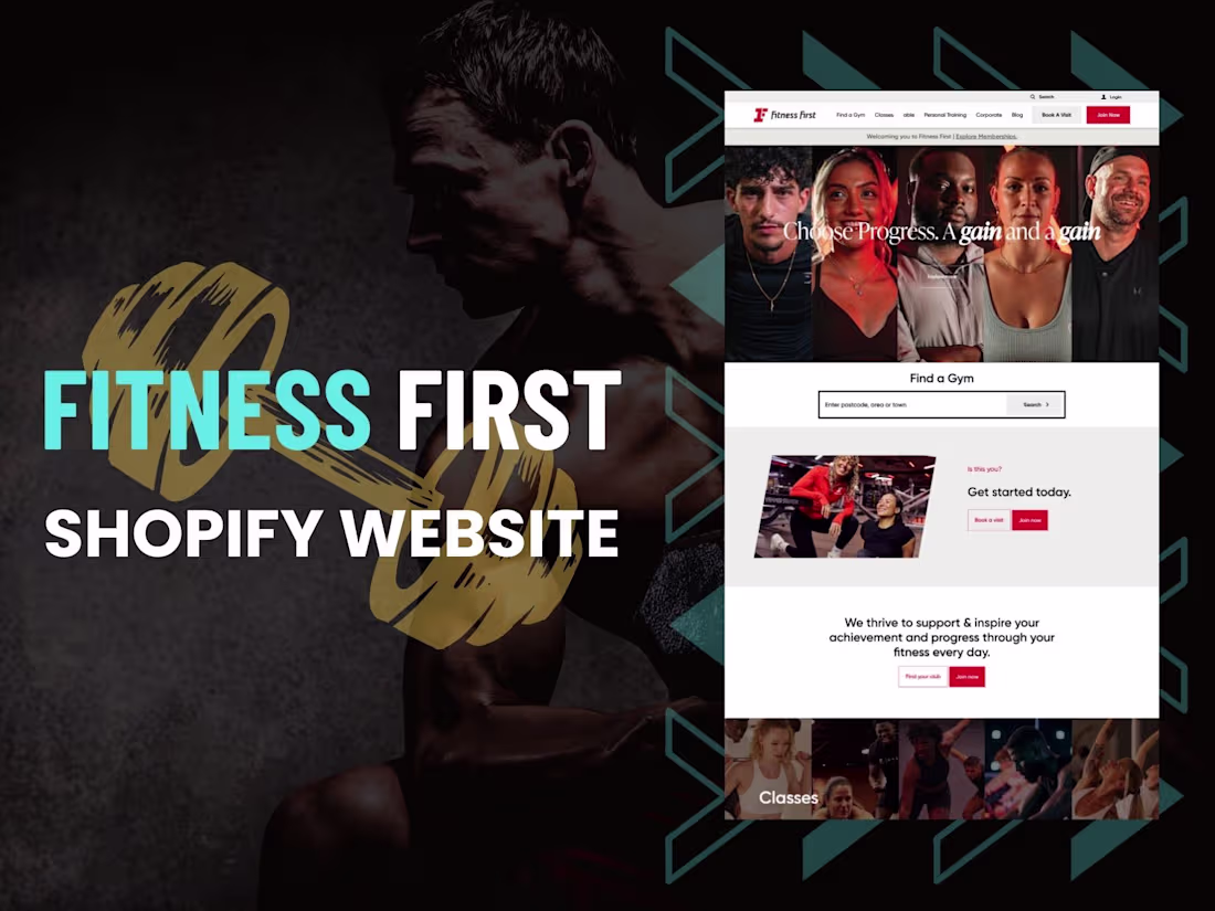 Cover image for Fitness First | Shopify Website