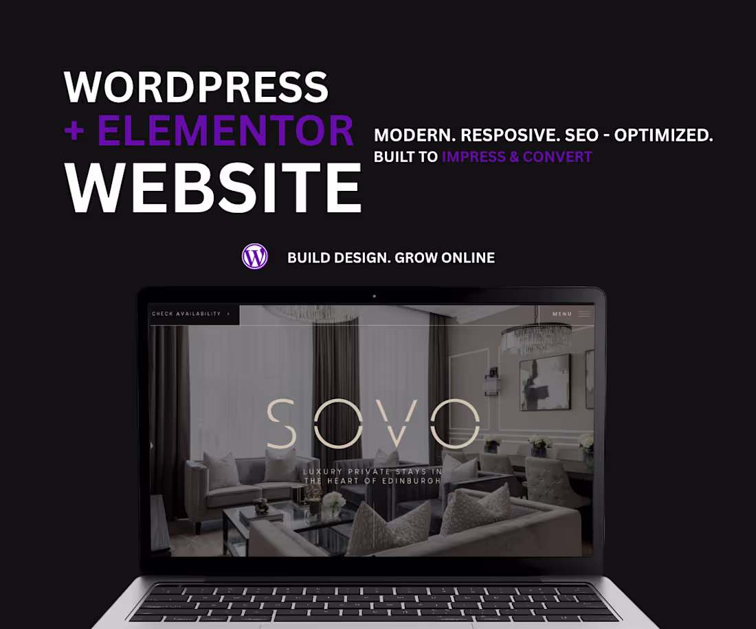 Cover image for Custom WordPress + Elementor Website (5 Pages)