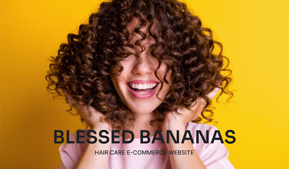 Cover image for Blessed Banana E-commerce Website Design