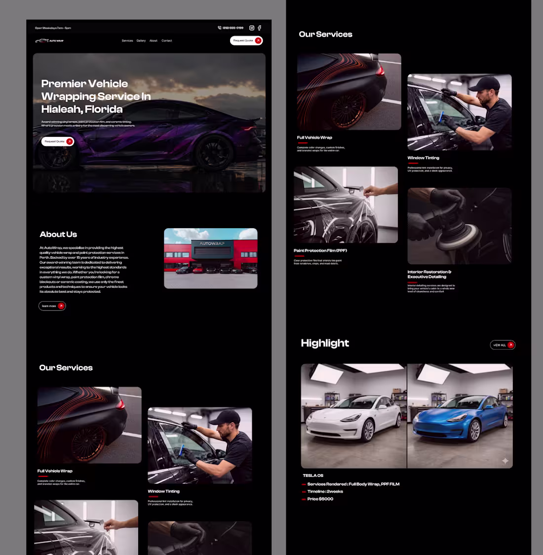 Cover image for Auto wrap car services, car