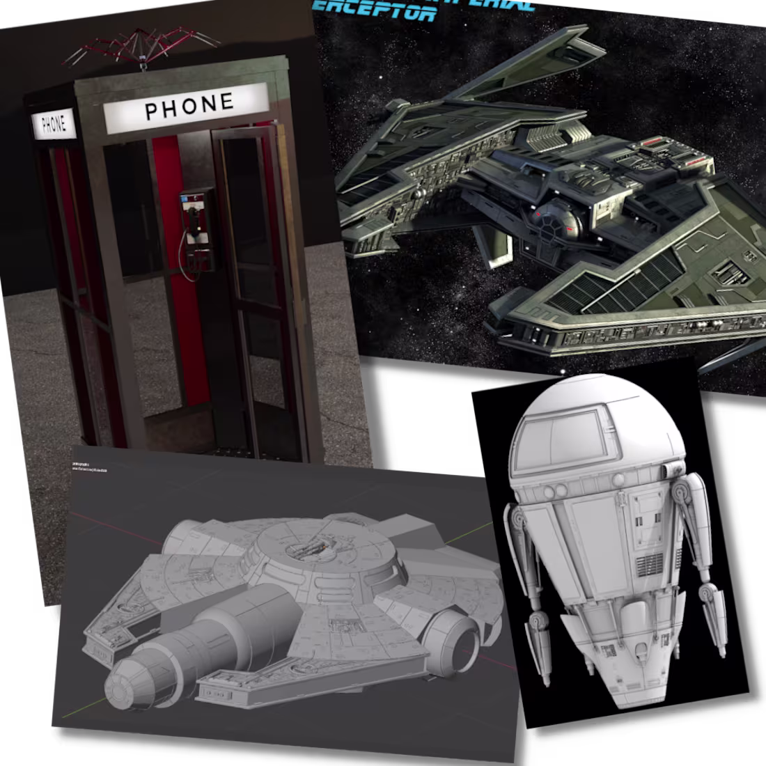 Cover image for Hard-surface 3D Model: Other WIP