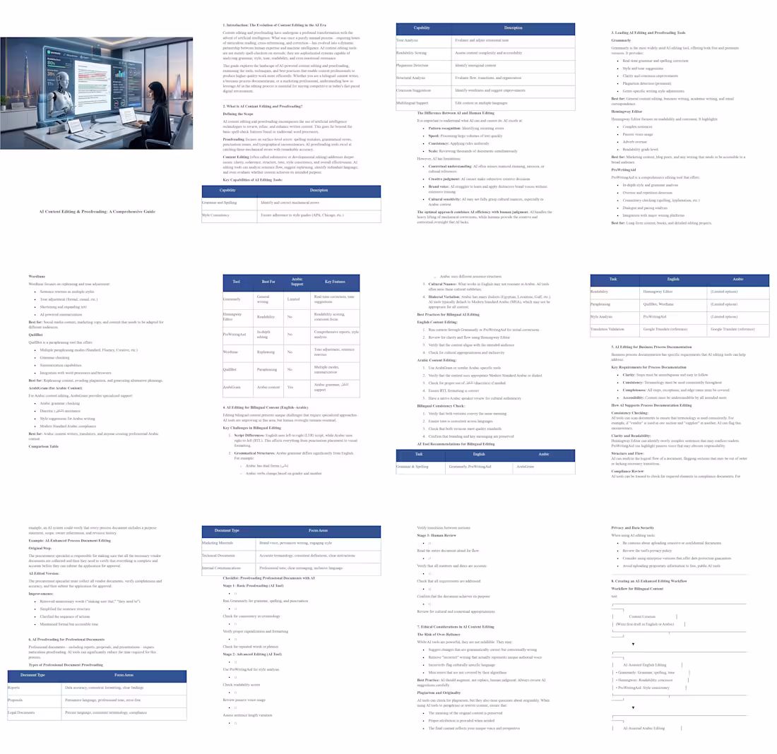 Cover image for AI Content Editing & Proofreading