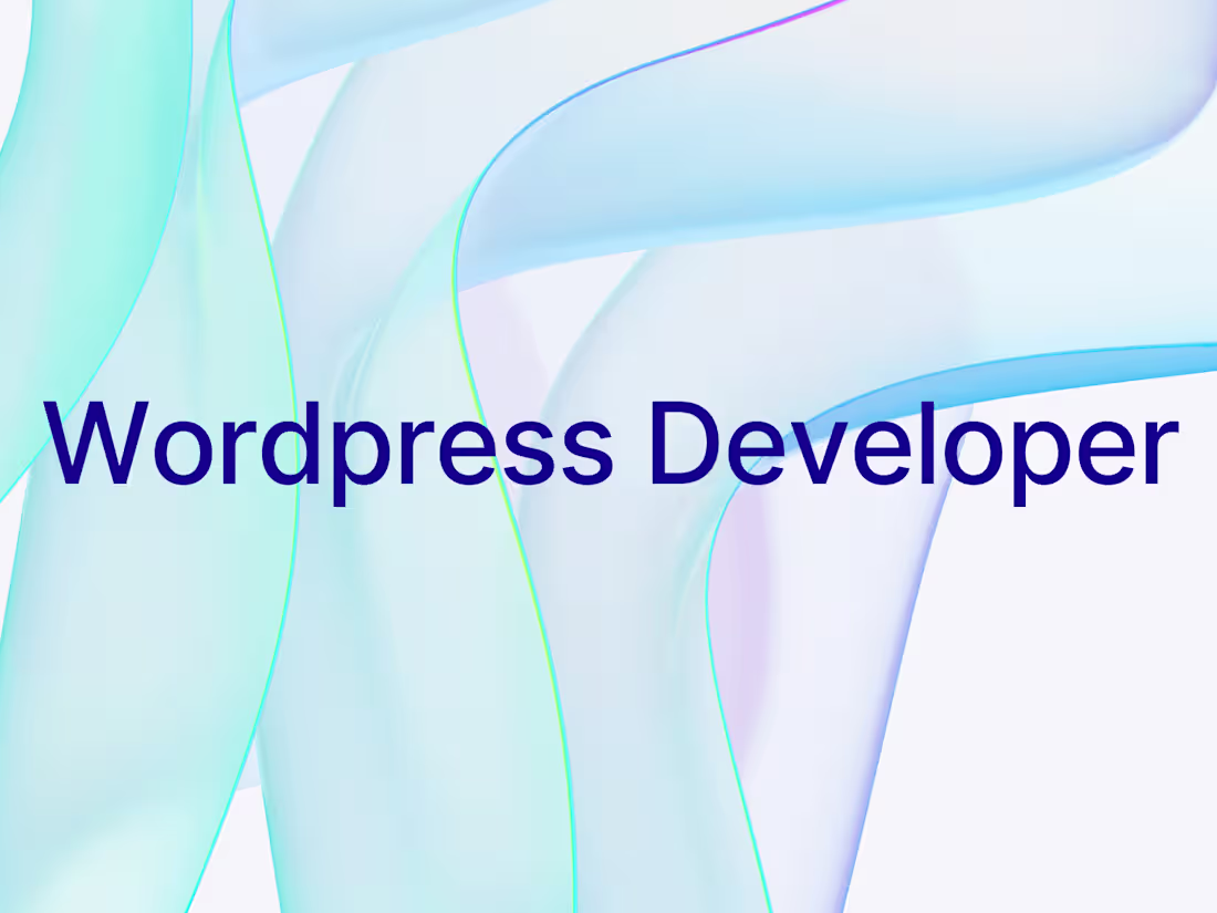 Cover image for Wordpress Developer