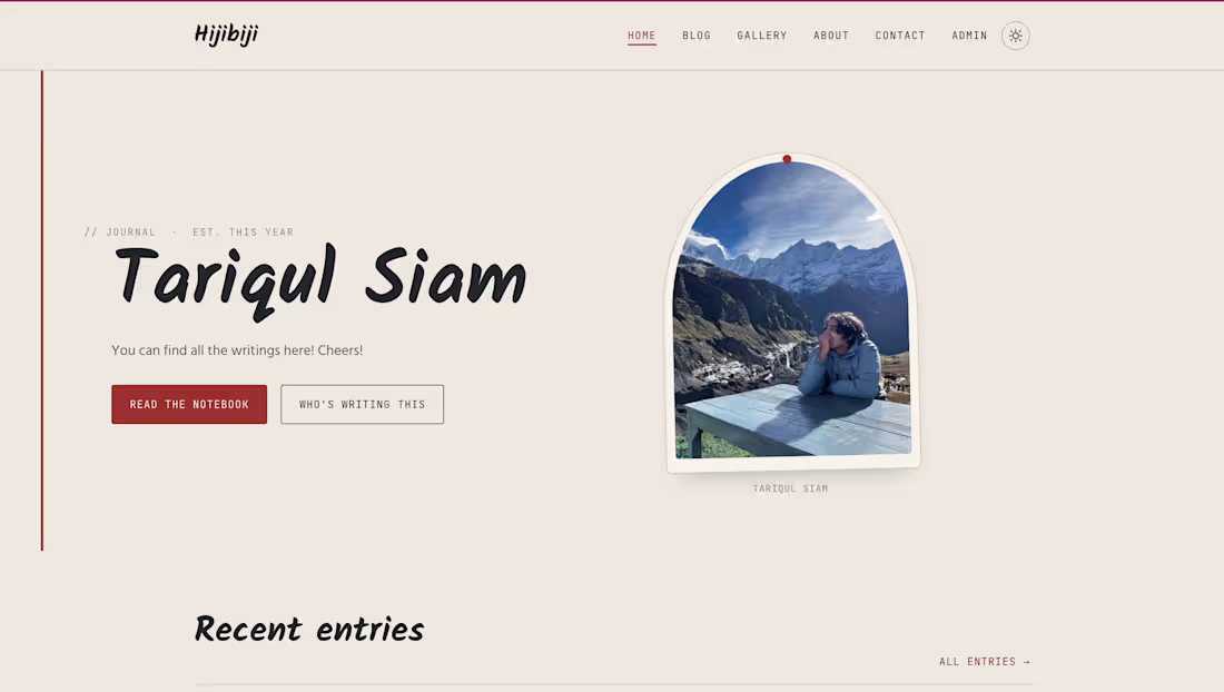Cover image for This is my Personal Blog site. This is where I write what I ...