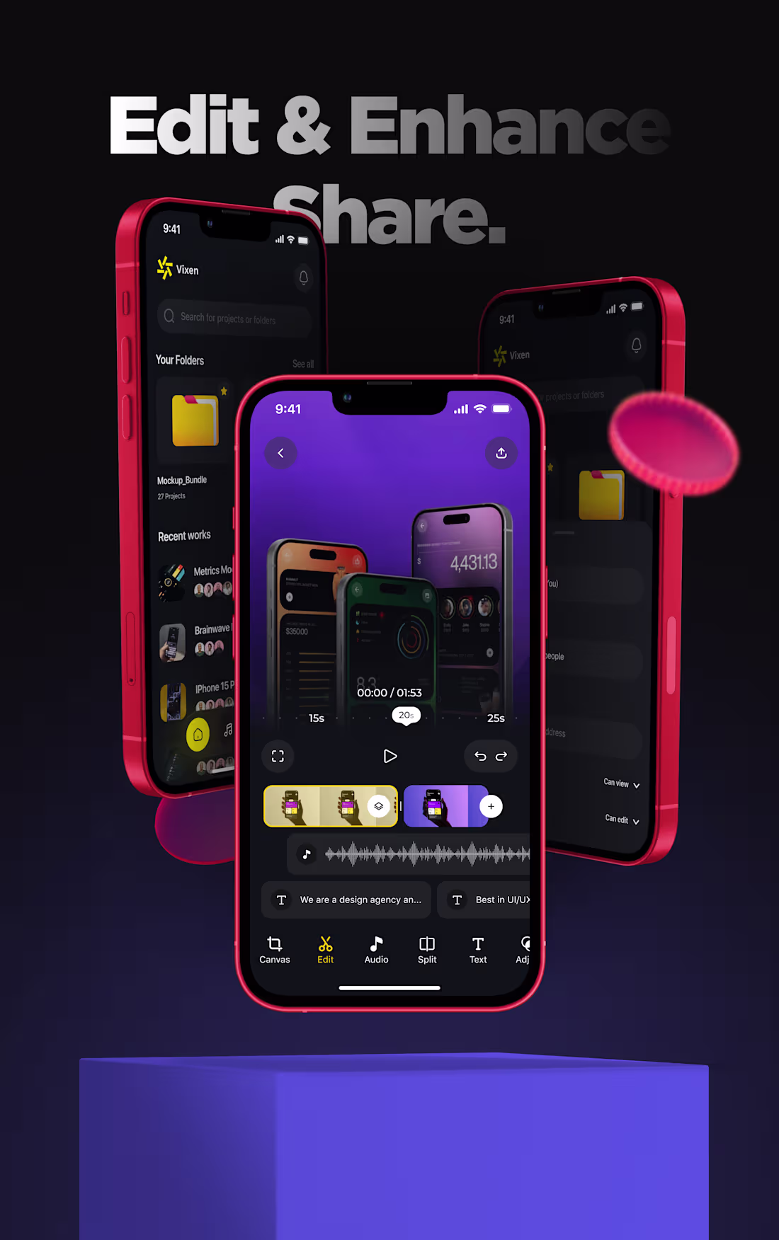 Cover image for Video Editor Mobile App UI Design | UI/UX Case Study