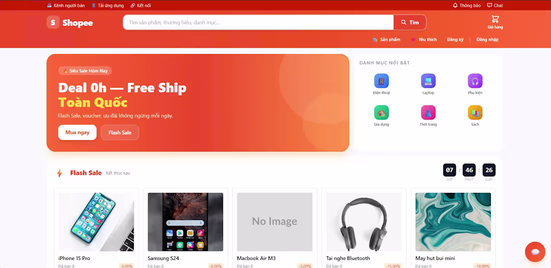 Cover image for Built a full-stack e-commerce platform