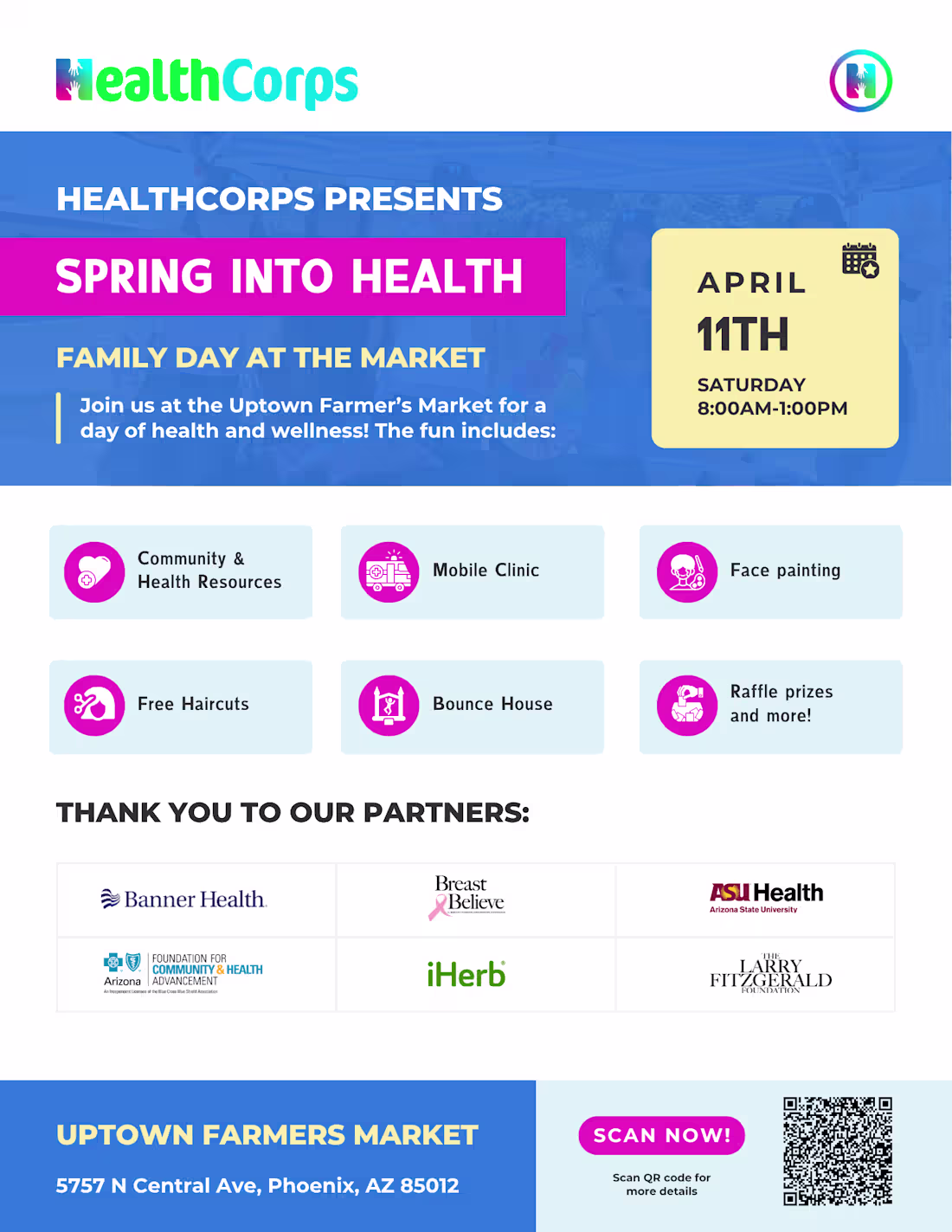 Cover image for HealthCorps Spring into health flyer (teen)