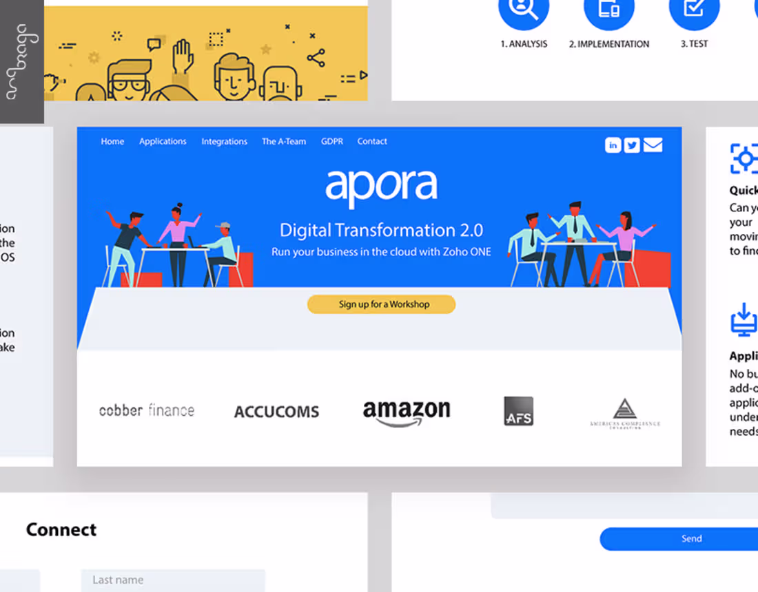 Cover image for Web Site Apora on Behance