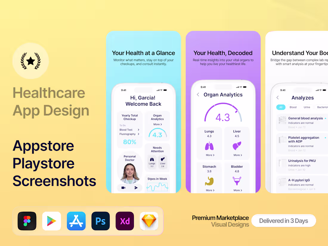 Cover image for App Store Screenshot Design | iOS & Play Store Creatives