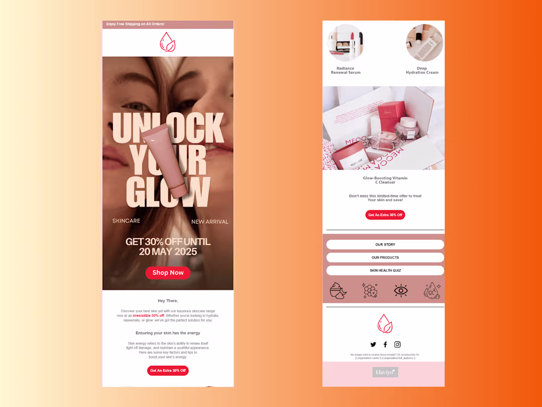 Cover image for Glow & Save: 30% Off Skincare