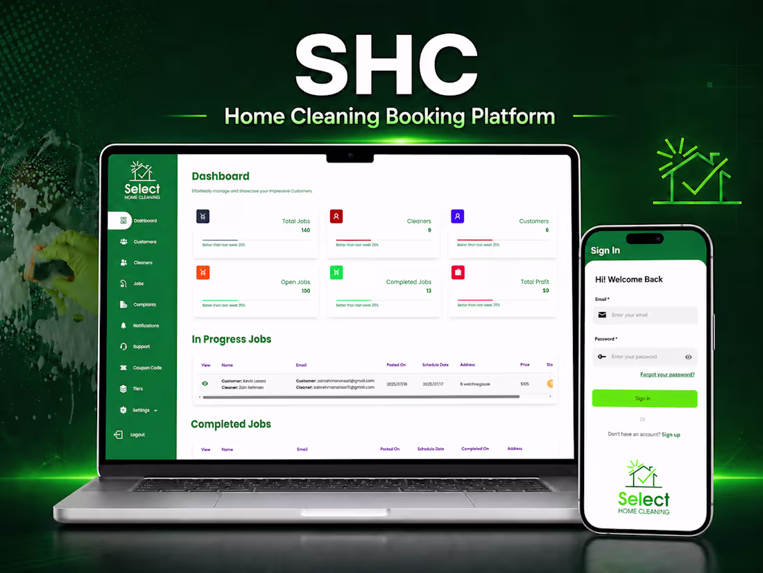 Cover image for SHC — Home Cleaning Booking