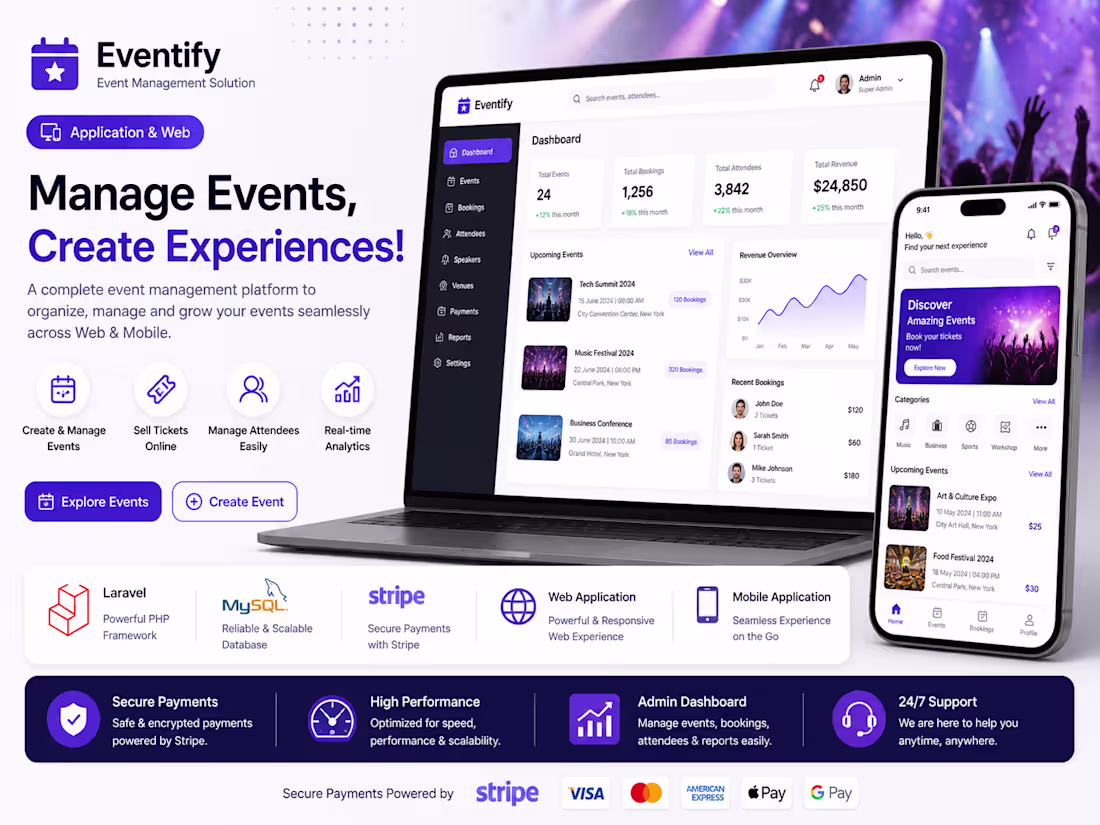 Cover image for Event Management
Manage Events, Create Experiences
A